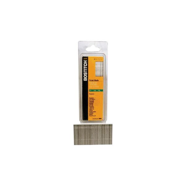 Bostitch Collated Finishing Nail, 13/4 in L, 16 ga, Coated, Round Head, Straight SB161.751M